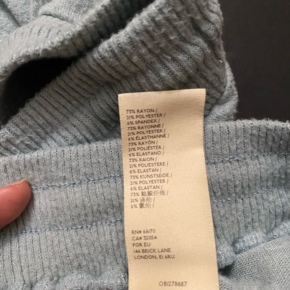 Anthropologie DRAWSTRING WAIST Wide-Leg sweatpants IN MINT GREEN, size M - Picture 9 of 9